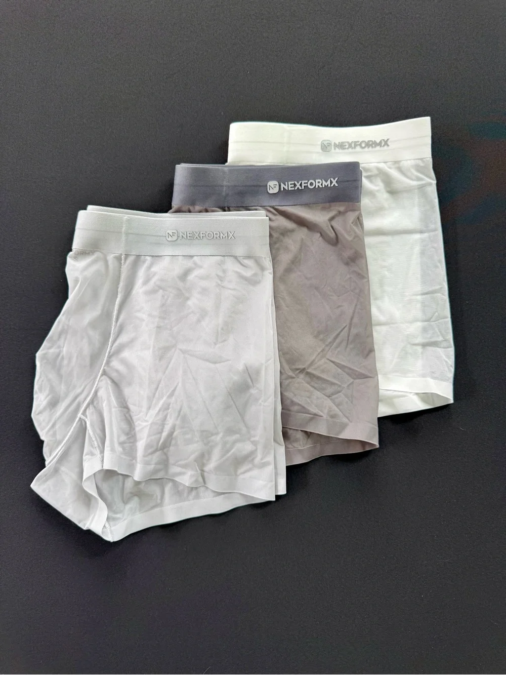Men's 3-Pack Boxer Briefs – Transparent White & Gray